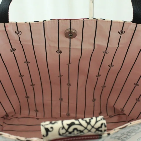 Brighton Black and Red Tote Bag - Picture 8 of 9